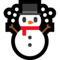 Snowman emoji on Microsoft